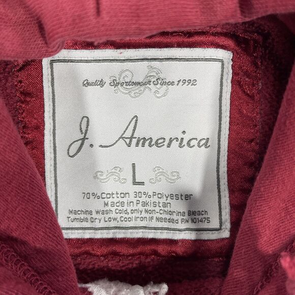 Alabama Crimson‎ Tide Mens Large Red J. America Pullover Sweatshirt Hoodie - Picture 3 of 6